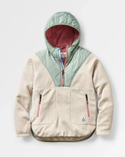 Juana Recycled Polar Hooded Fleece - Oatmeal