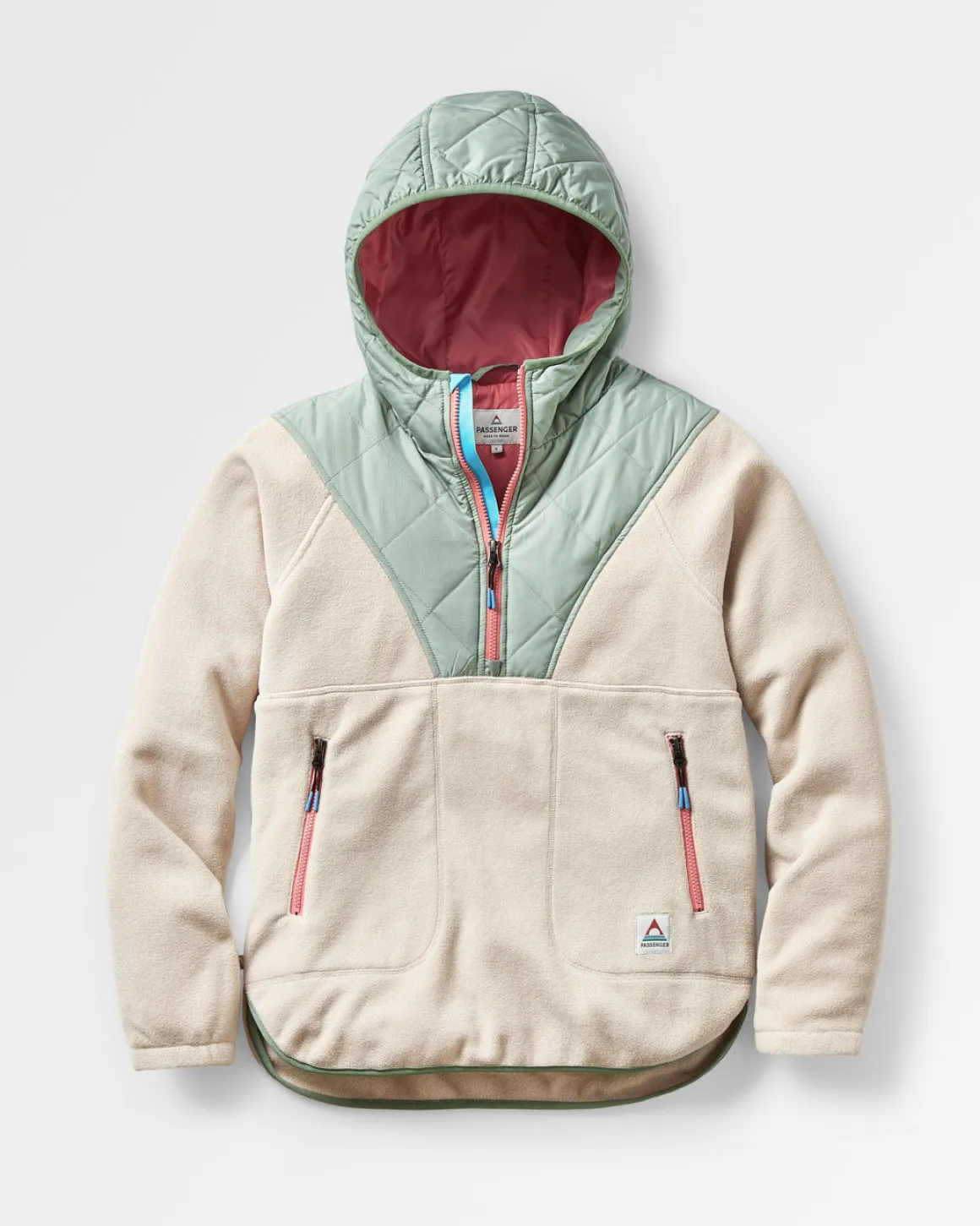 Juana Recycled Polar Hooded Fleece - Oatmeal
