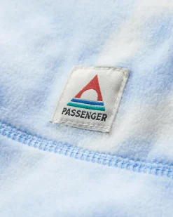 Juana Recycled Polar Hooded Fleece - Tie Dye Cornflower