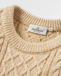 Juniper Recycled Knitted Sweater - Biscuit