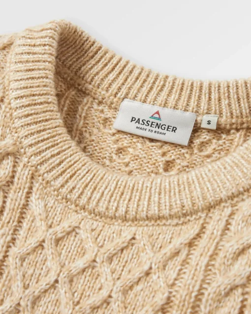 Juniper Recycled Knitted Sweater - Biscuit