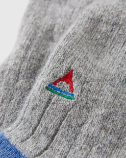 Koa Recycled Crew Socks - Gray Marl
