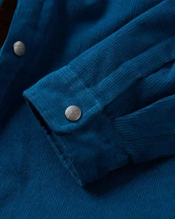 Kodiak 2.0 Sherpa Lined Cord Shirt Jacket - Tidal Blue
