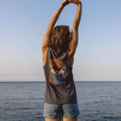 Laidback Recycled Cotton Tank Top - Faded Black