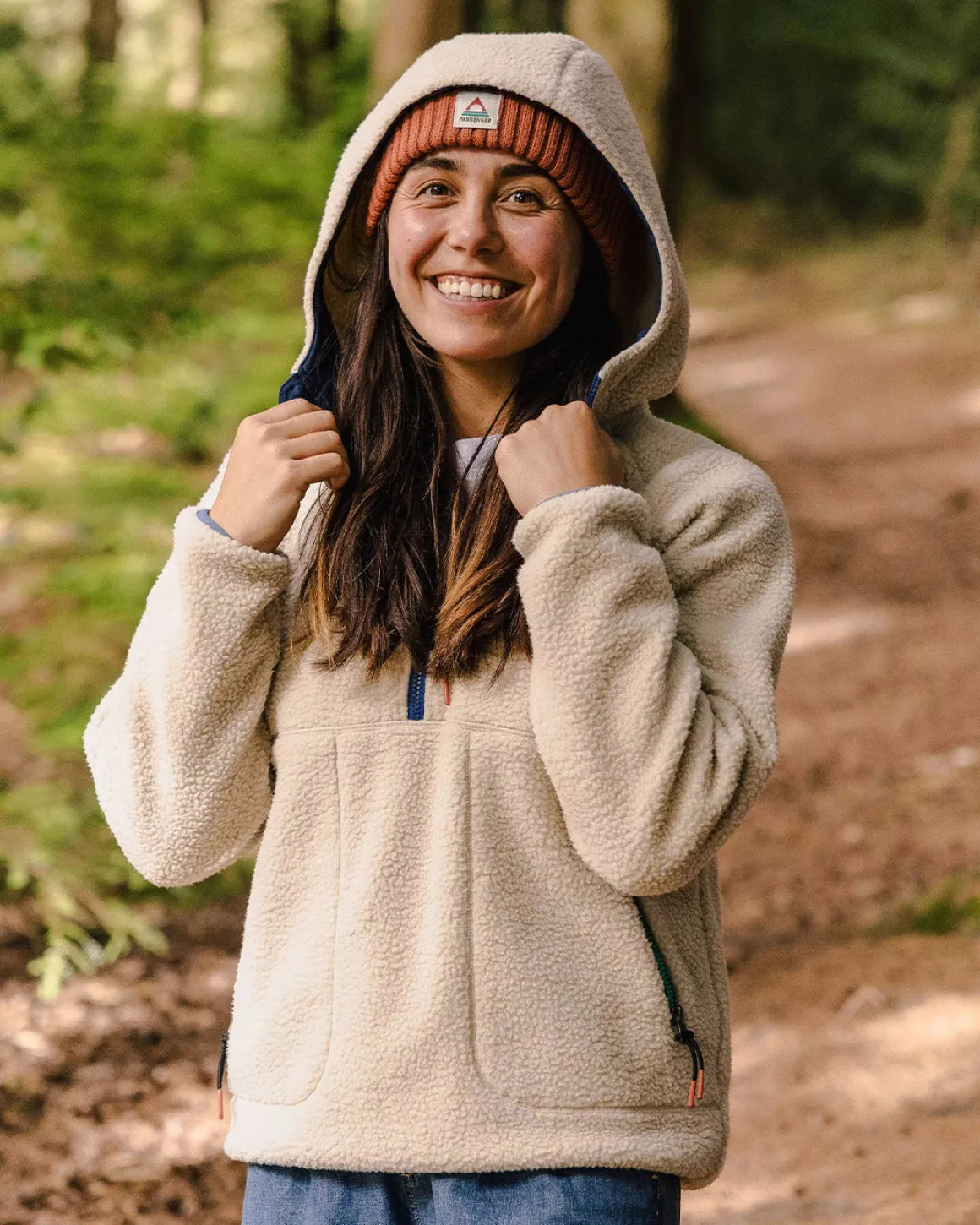 Maine 2.0 Half Zip Recycled Sherpa Fleece - Oatmeal