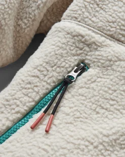 Maine 2.0 Half Zip Recycled Sherpa Fleece - Oatmeal