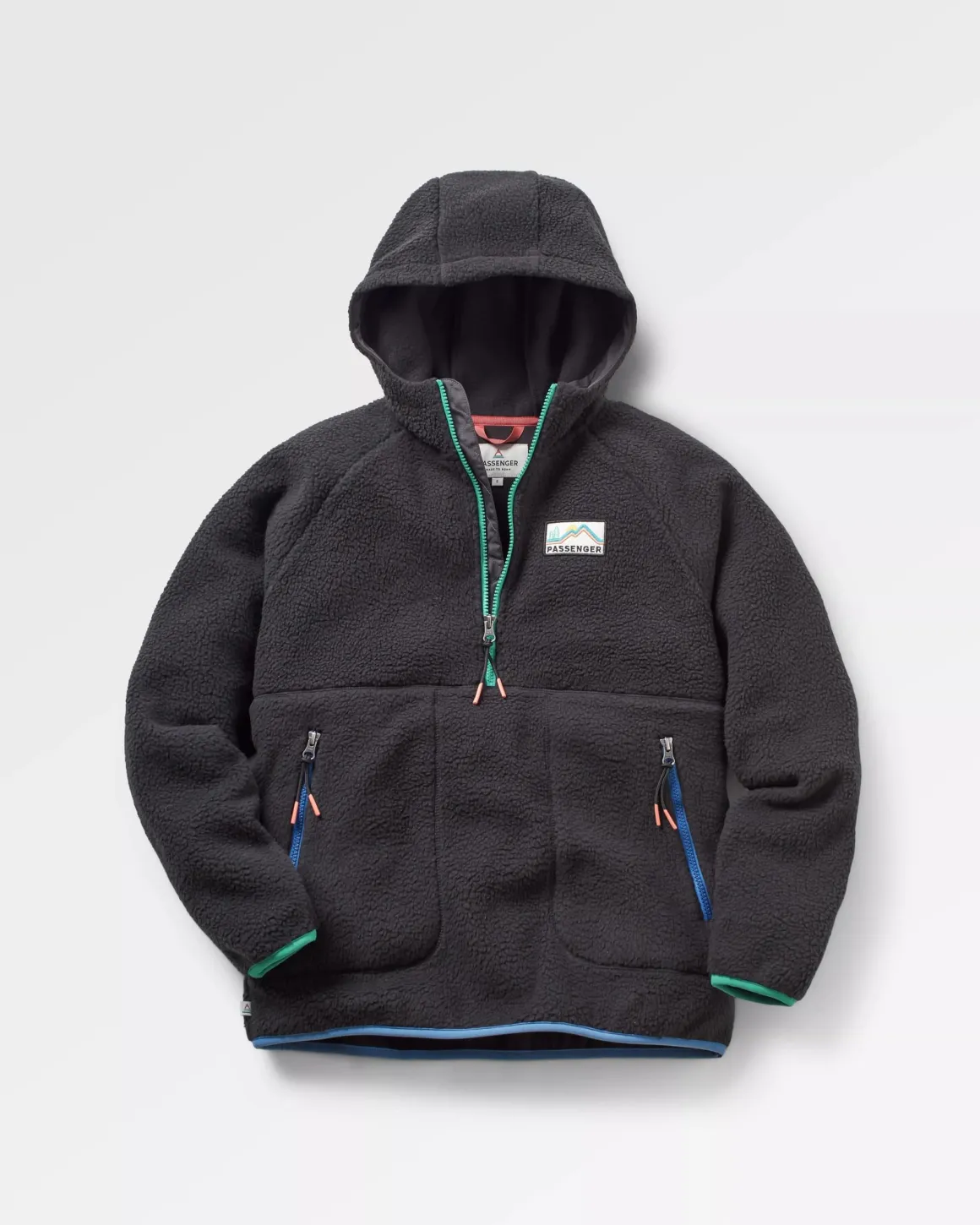 Maine 2.0 Half Zip Recycled Sherpa Fleece - Black