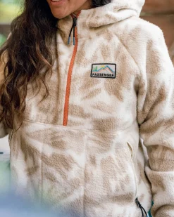 Maine 2.0 Half Zip Recycled Sherpa Fleece - Abstract Mountain Birch
