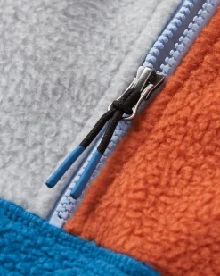 Maine 2.0 Half Zip Recycled Sherpa Fleece - Blue Steel