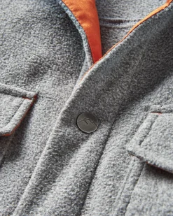 Maple Polar Recycled Fleece Shirt - Gray Marl