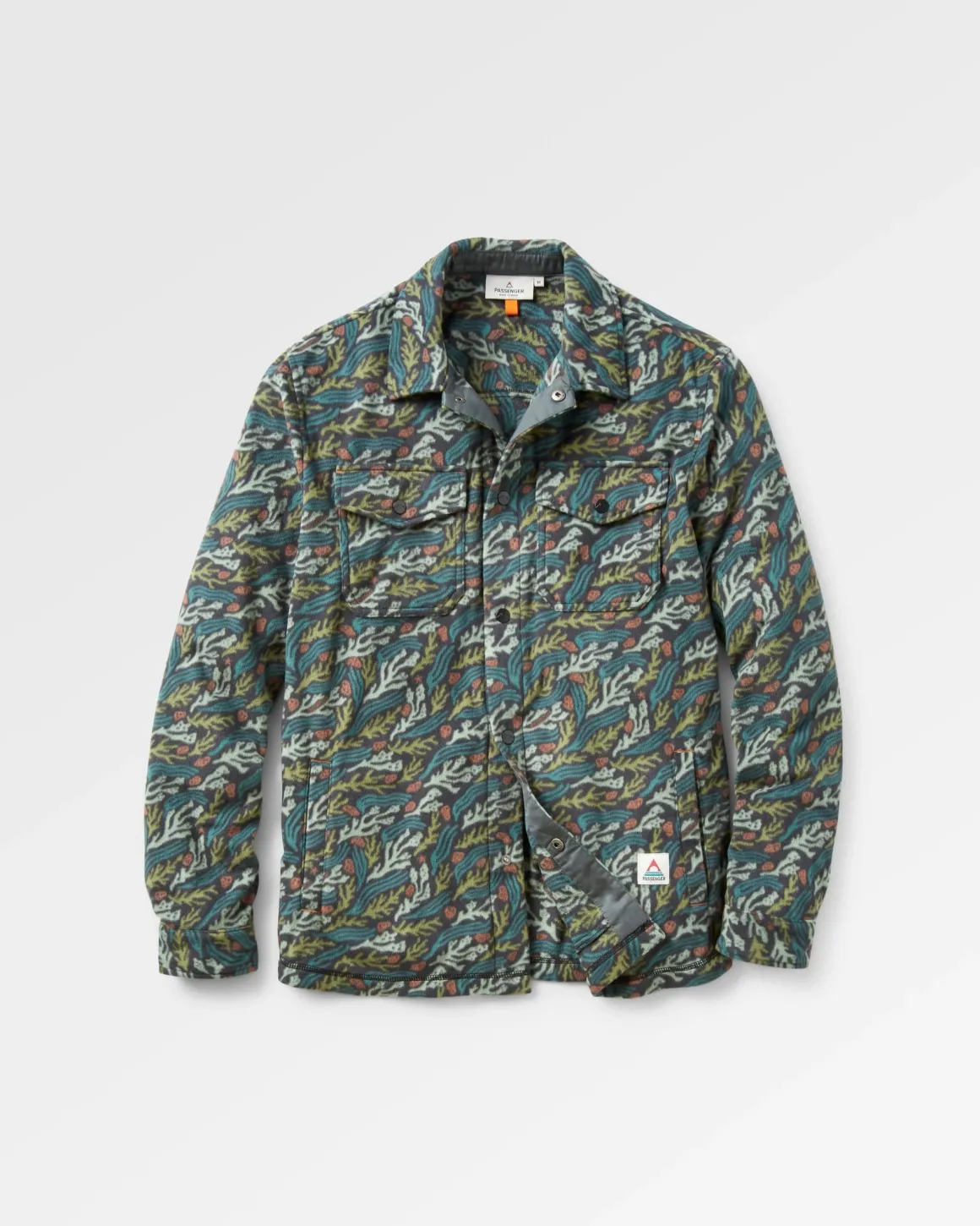 Maple Polar Recycled Fleece Shirt - Ocean Current Black