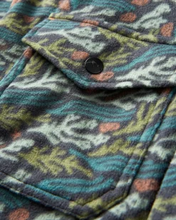 Maple Polar Recycled Fleece Shirt - Ocean Current Black