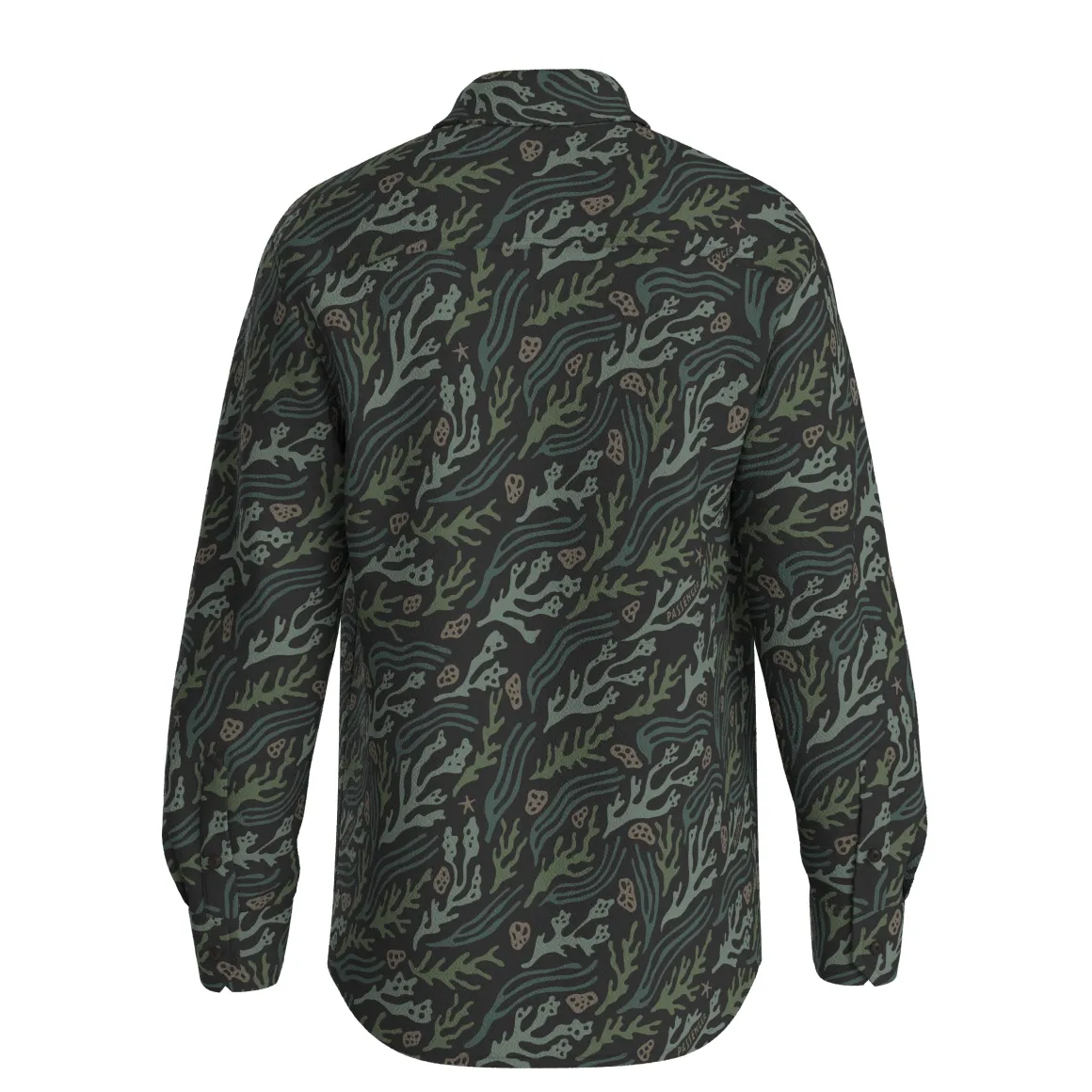 Maple Polar Recycled Fleece Shirt - Ocean Current Black