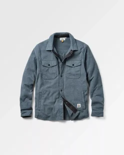 Maple Recycled Polar Fleece Long Sleeve Shirt - Navy Marl