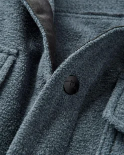 Maple Recycled Polar Fleece Long Sleeve Shirt - Navy Marl