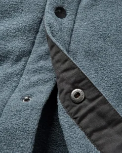 Maple Recycled Polar Fleece Long Sleeve Shirt - Navy Marl