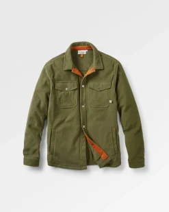 Maple Recycled Polar Fleece Shirt - Khaki Green