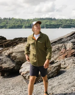 Maple Recycled Polar Fleece Shirt - Khaki Green