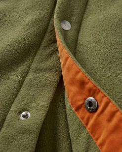 Maple Recycled Polar Fleece Shirt - Khaki Green