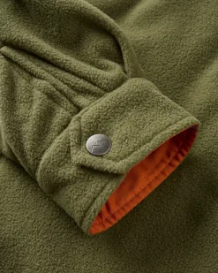 Maple Recycled Polar Fleece Shirt - Khaki Green