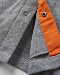 Maple Recycled Polar Fleece Long Sleeve Shirt - Gray Marl 2