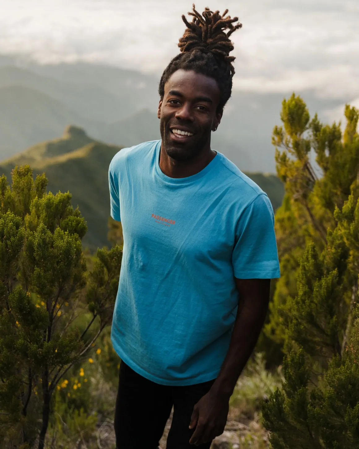 Maverick Recycled Cotton T-Shirt - Blue Pool