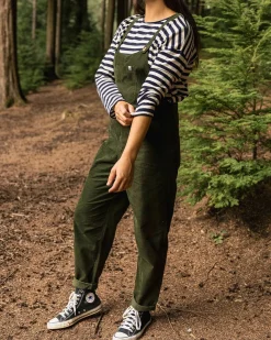 Meadows Organic Cotton Corduroy Overalls - Fir Tree