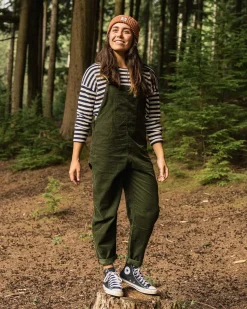 Meadows Organic Cotton Corduroy Overalls - Fir Tree