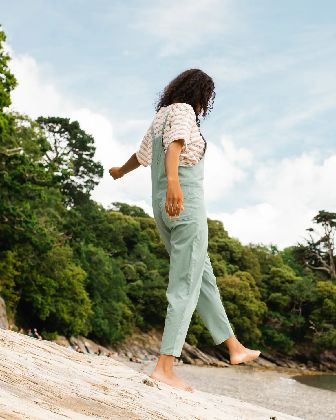 Meadows Organic Cotton Overalls - Pistachio