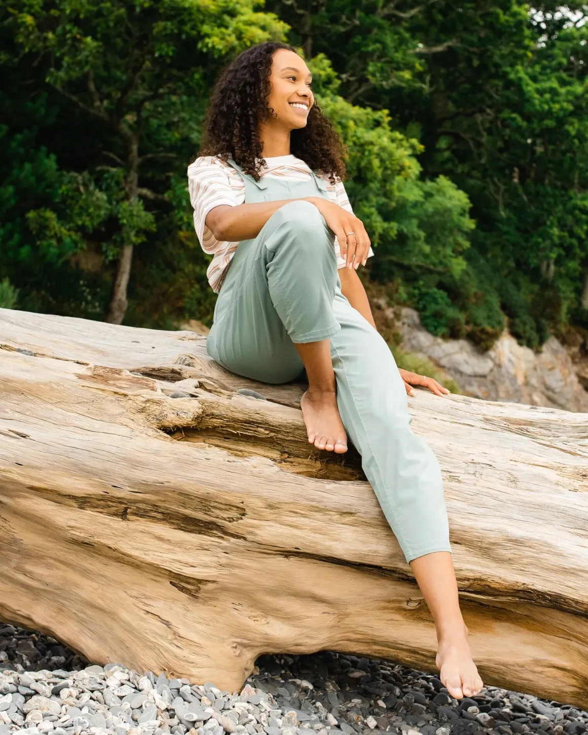Meadows Organic Cotton Overalls - Pistachio