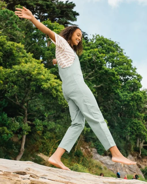 Meadows Organic Cotton Overalls - Pistachio