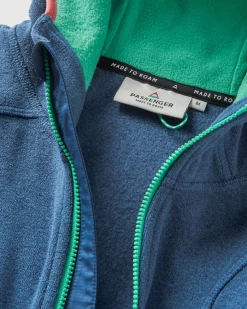 Men's Pinegrove Recycled Polartec Fleece Hoodie - Dark Denim Marl