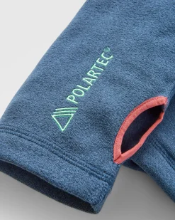 Men's Pinegrove Recycled Polartec Fleece Hoodie - Dark Denim Marl