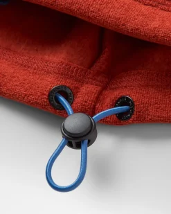 Men's Pinegrove Recycled Polartec Fleece Hoodie - Red Ochre