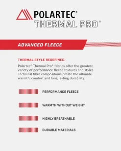 Men's Pinegrove Recycled Polartec Fleece Hoodie - Red Ochre