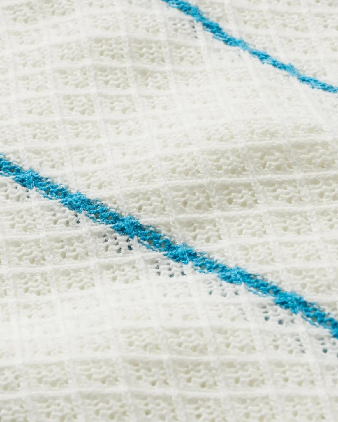 Migrate Organic Knitted Sweater - Blue Pool Stripe