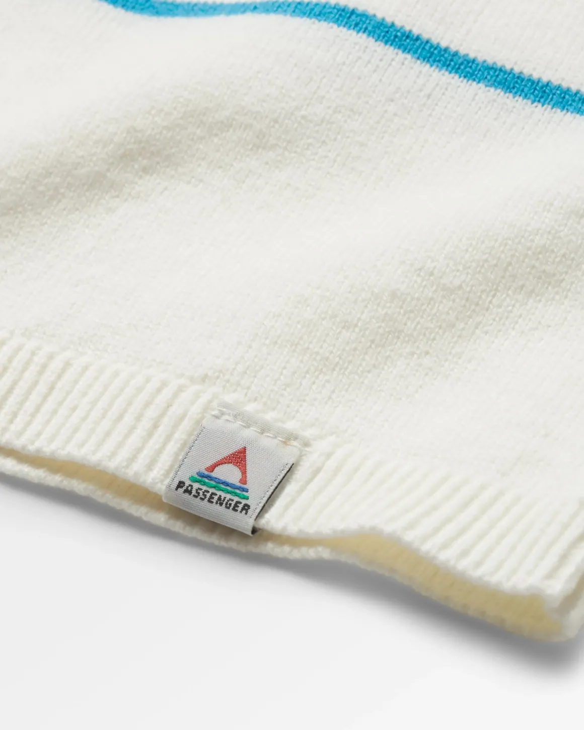 Migrate Organic Knitted Sweater - Blue Pool Stripe