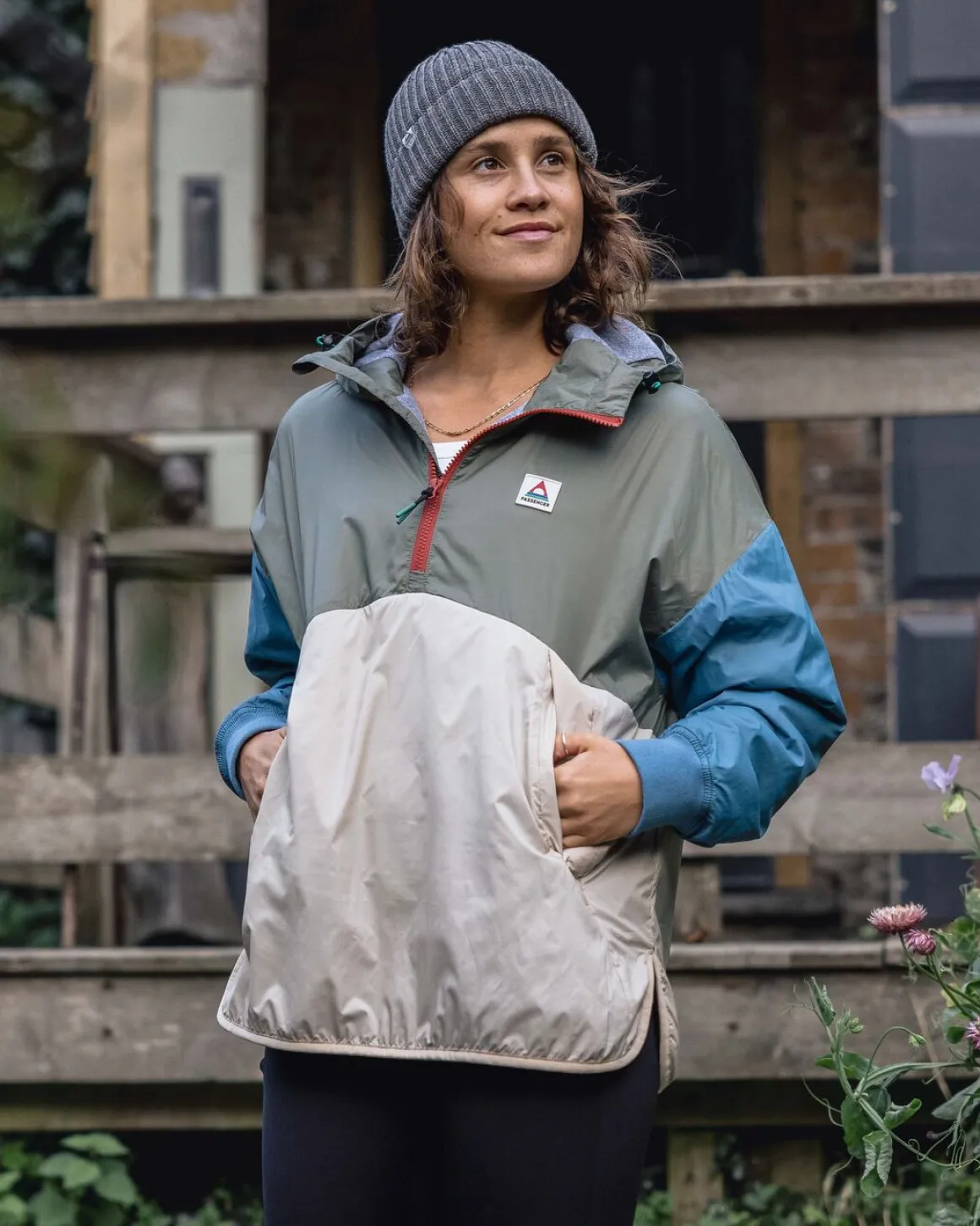 Moonlight Recycled Insulated Pullover - Dusty Olive