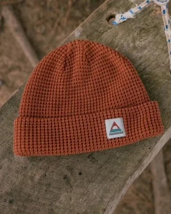 Moss Double Layer Recycled Waffle Hat - Baked Clay