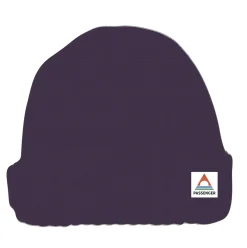 Moss Recycled Double Layer Waffle Beanie - Deep Plum