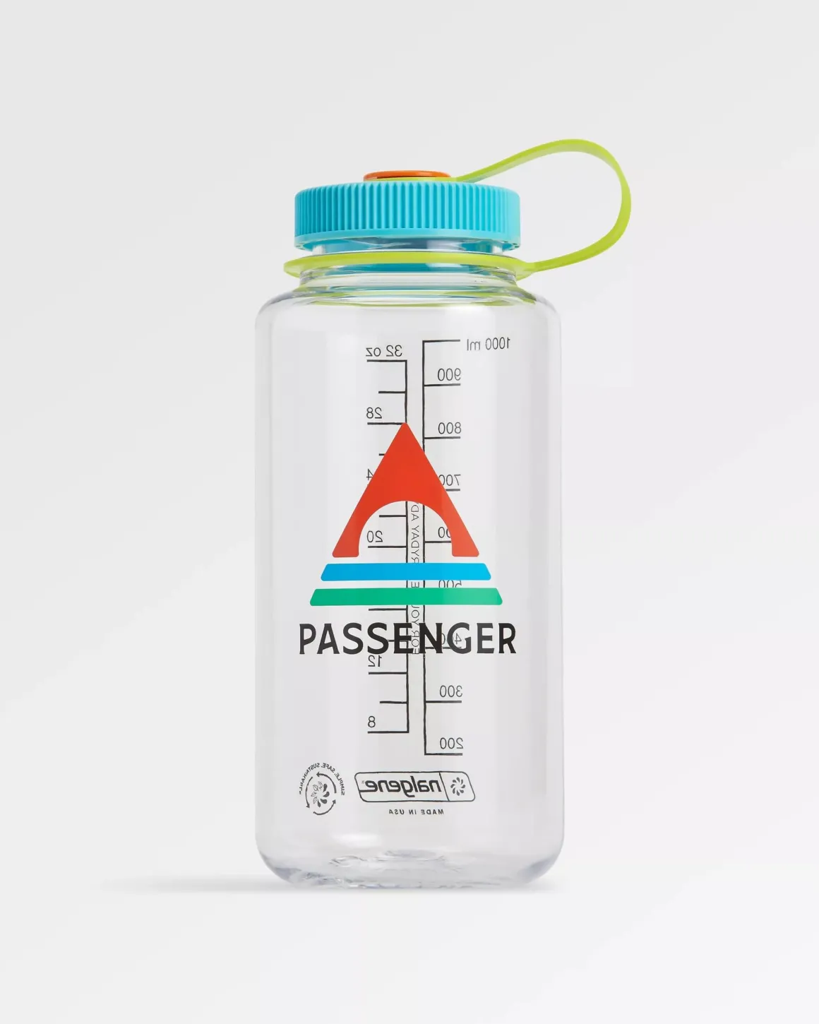 Nalgene 1L Wide Mouth Water Bottle - Clear
