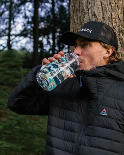 Nalgene 1L Wide Mouth Water Bottle - Winter Mountains