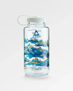 Nalgene 1L Wide Mouth Water Bottle - Winter Mountains