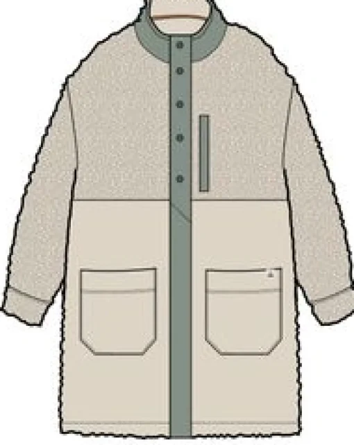 Nash Recycled Fleece Jacket - Vintage White