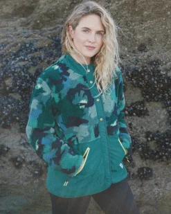 Navegado Recycled Soft-Touch Sherpa Fleece - Alpine Camo Rain Forest