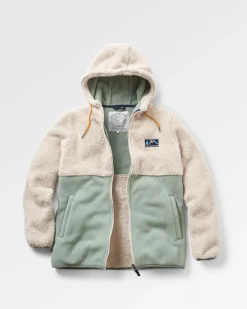 Nestling Recycled Polar-Lined Sherpa Fleece - Vintage White