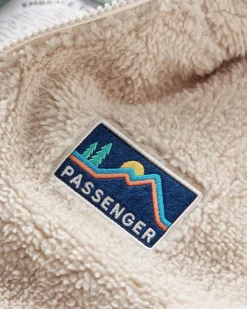 Nestling Recycled Polar-Lined Sherpa Fleece - Vintage White