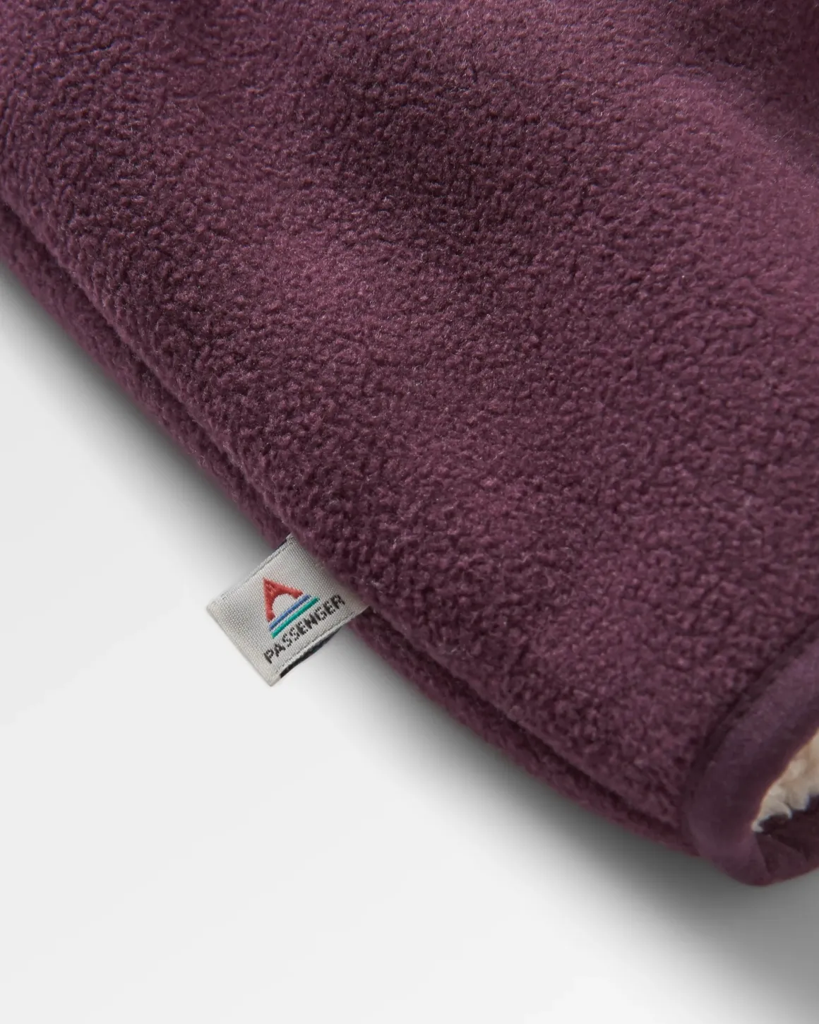 Nestling Recycled Polar-Lined Sherpa Fleece - Deep Plum