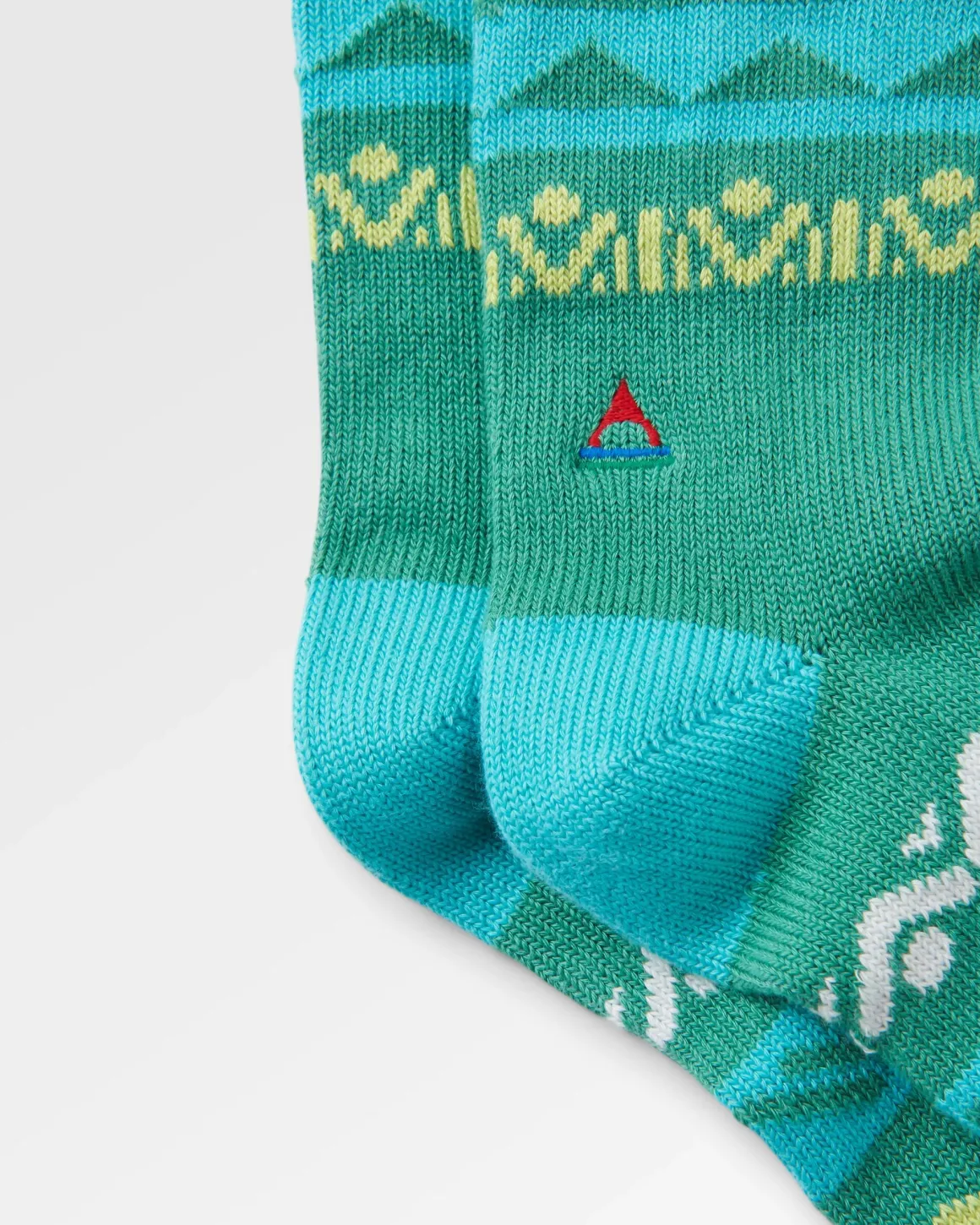 Nettle Organic Patterned Socks - Arctic