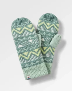 Nettle Recycled Fleece Lined Mittens - Arctic